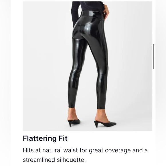 Spanx Shape Faux Leather patent leggings - Picture 2 of 7